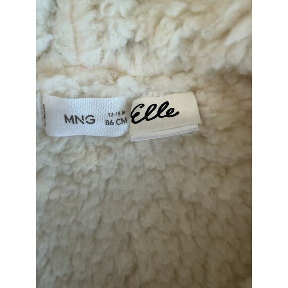 Mango Unisex Baby Padded Fleece Gray toggle button Cardigan hoodie Sz-12-18 M - Picture 4 of 8